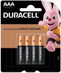 Батарейка AAA LR03 Duracell BL*4 Фото 1
