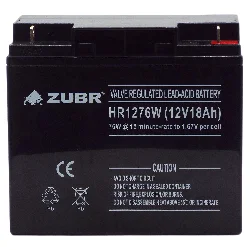 Аккумулятор ZUBR HR1276W (12V18Ah) универсальный Фото 1