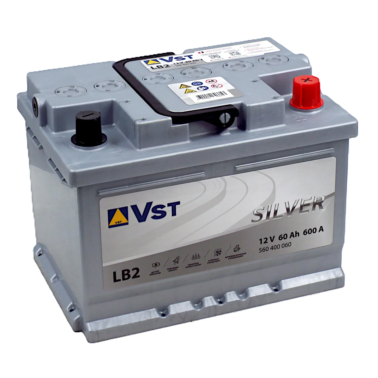 Аккумулятор VST Silver LB2 60 Ач о.п.
