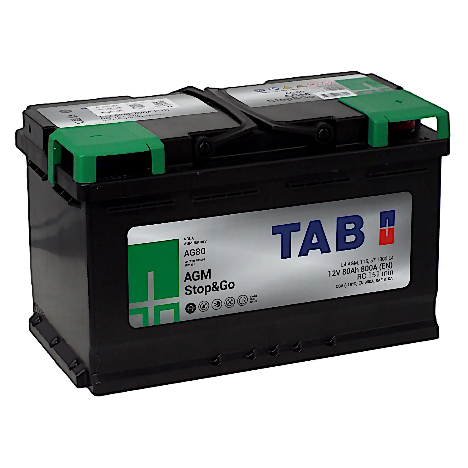 Аккумулятор TAB AGM 80 Ач о.п. Фото 1