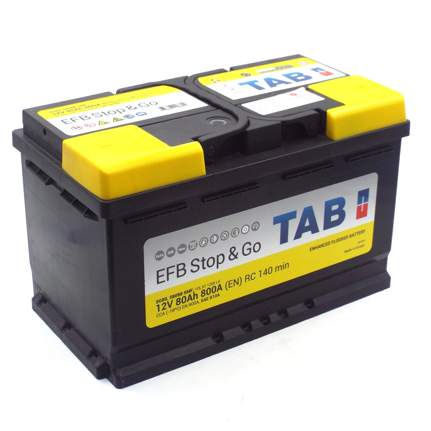 Аккумулятор TAB EFB SG80 80 Ач о.п.