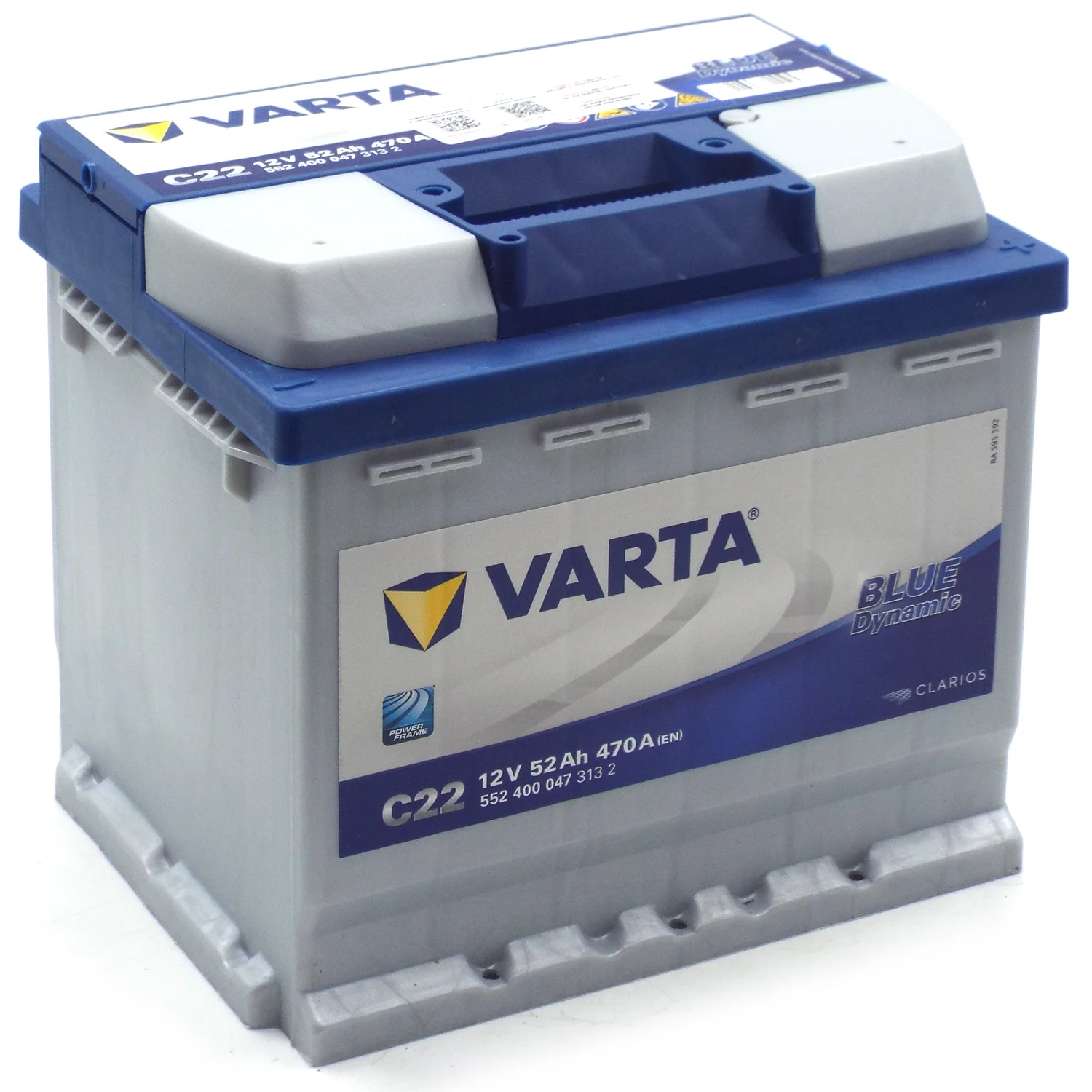 Аккумулятор VARTA Blue Dynamic C22 52 Ач о.п. Фото 1