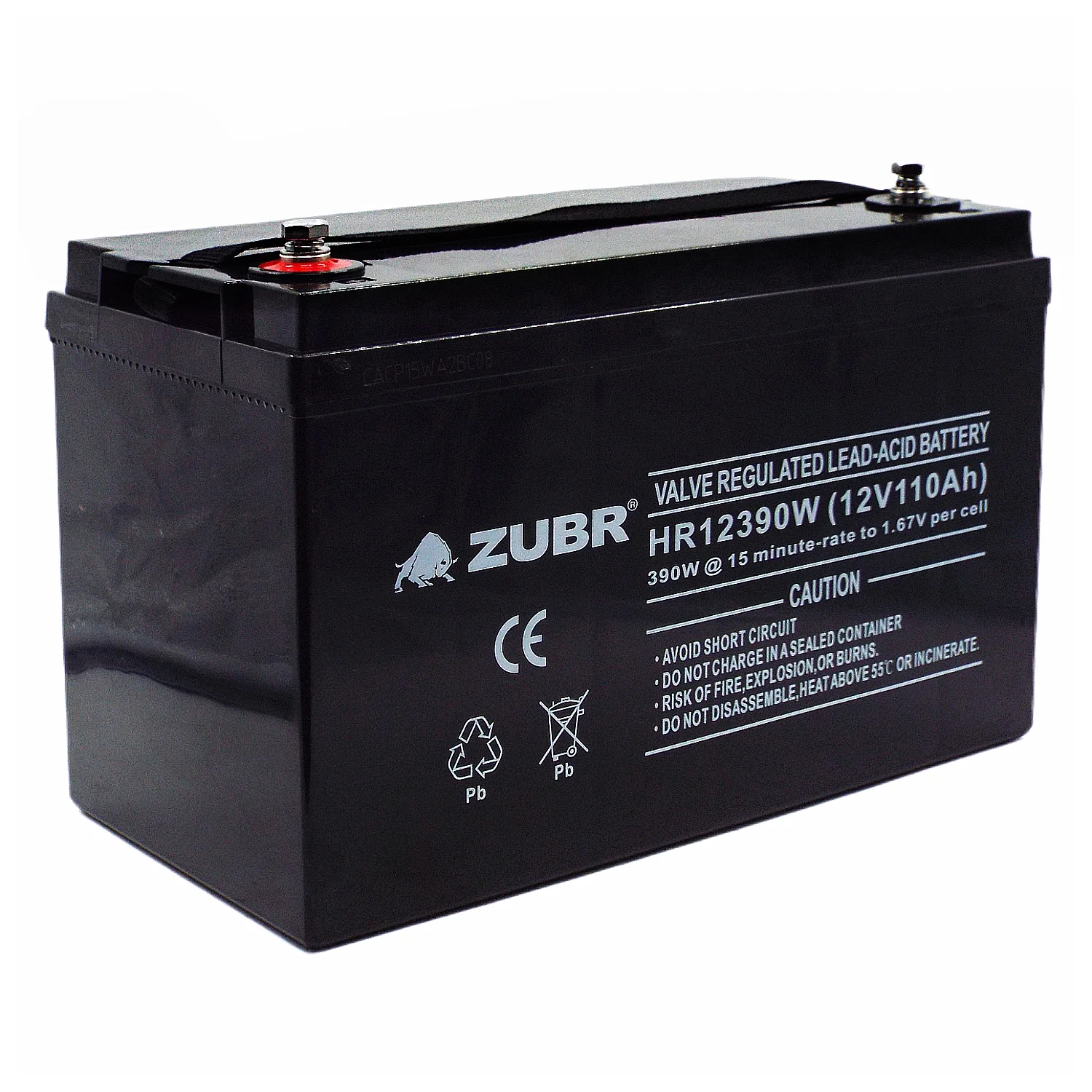 Аккумулятор ZUBR HR12390W (12V110Ah) универсальный РАСПРОДАЖА