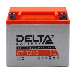 Аккумулятор DELTA СТ 1212 AGM 12 Ач п.п. (YTX12-BS) Фото 1