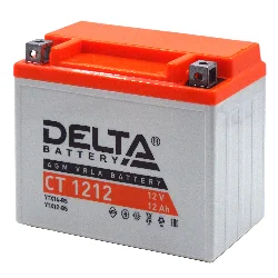 Аккумулятор DELTA СТ 1212 AGM 12 Ач п.п. (YTX12-BS) Фото 1