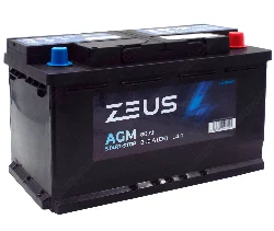 Аккумулятор ZEUS AGM 80 Ач о.п. Фото 1