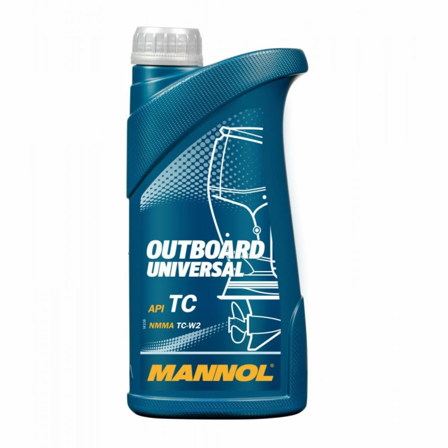 Масло моторное MANNOL Outboard Universal 2Т, 1л Фото 1