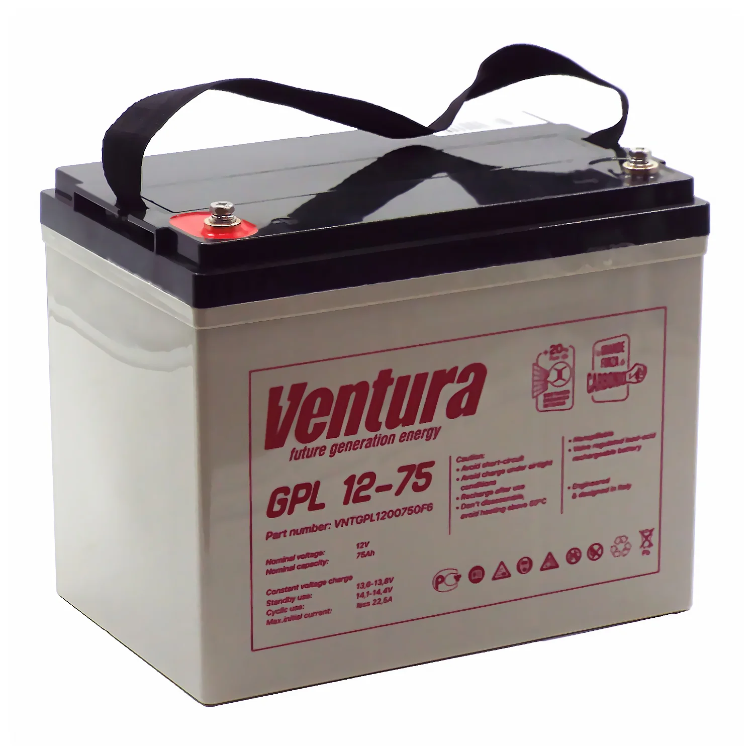 Аккумулятор Ventura GPL 12-75 (универсальный) РАСПРОДАЖА Фото 1